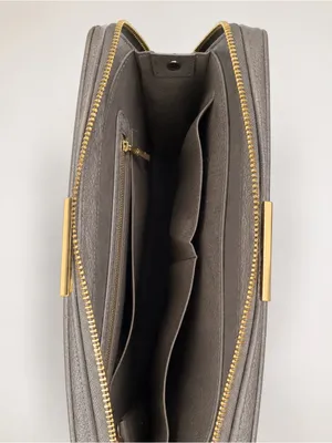 Shae New With Tags Acquisition Work Tote Grey with Gold Hardware STURDY thumbnail 4
