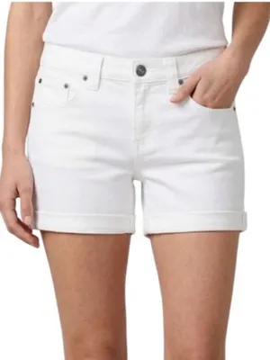 J. Crew Denim Roll-up Cotton Short in White Size 0 thumbnail 8