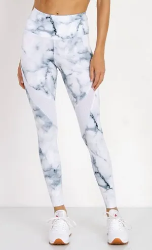 Varley Women’s Performance Windsor Tight Teal‎ Marble Leggings Size XXS thumbnail 1