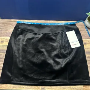 Lululemon Scuba High Rise Mini Skirt Velvet NWT Size XL (BLACK) LW8AL9S thumbnail 6