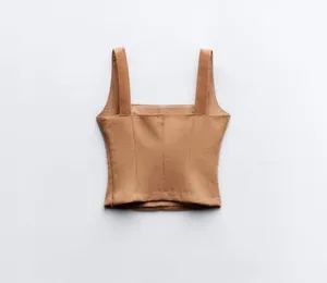 Zara faux fur corset top thumbnail 3
