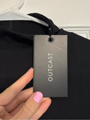 OUTCAST Roni Mini Dress Black NWT thumbnail 4