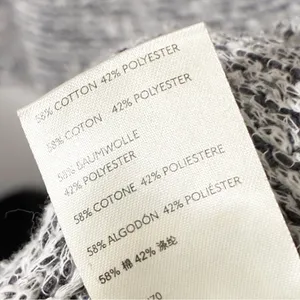 Free People‎ Grey V Neck Knit Sweatshirt Size Medium thumbnail 4