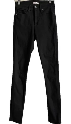 Good American Good Legs Black Skinny Jeans Women's Size 0/25 Stretch‎ GAGL403 thumbnail 1