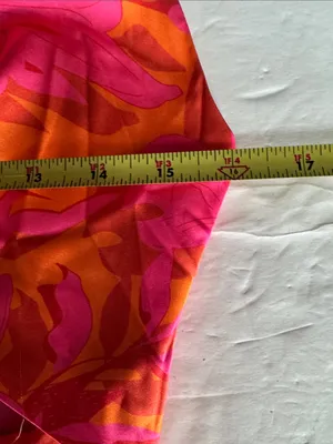 Hello Molly LOVELY CAMELLIA Pink and Orange Floral Midi Dress cutout 6 HOCO thumbnail 13