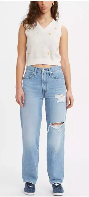New 24x31 Levi's '94 Baggy Women's Jeans 2000 And Late - Light Wash thumbnail 1