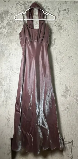 Vintage Y2K Indie Sleaze 90s Prom Maxi Dress Goth Grunge Baddie 4 Iridescent‎ thumbnail 1