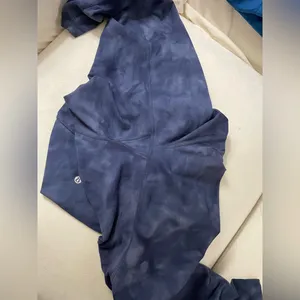 Lululemon Wunder Train High Rise 25” tights Diamond Dye Shade Naval Blue size 18 thumbnail 11