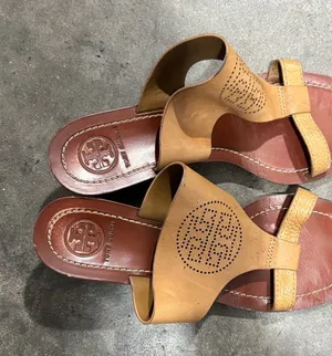 Tory Burch wedge slide sandals size 7.5 thumbnail 1