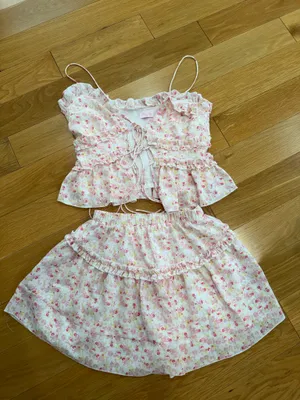 Pink Lily Two-Piece Floral Set thumbnail 2