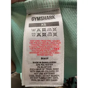 Gymshark Womens‎ XS Mint Green Cropped Track Jacket Full Zip B1A1P Athletic Yoga thumbnail 4