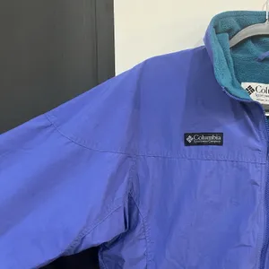 Vintage Columbia Women's Fleece Lined Jacket Size Medium Blue/Teal thumbnail 3