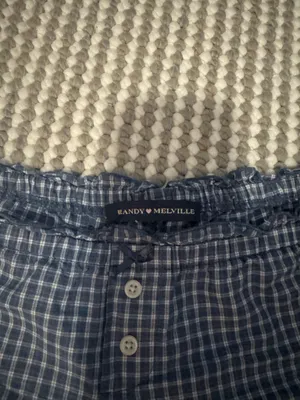 Blue Plaid Brandy Melville Shorts thumbnail 2