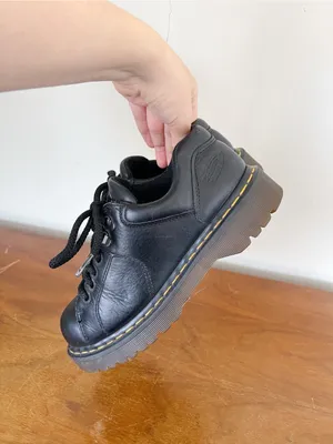 Dr Martens • vintage 8312 lace up oxford shoes platform black leather chunky thumbnail 8