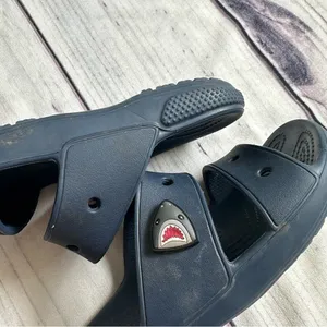 Crocs‎ Classic Unisex Navy Blue Slide Foam Cushion Footbed Women's 6 Men/Youth 4 thumbnail 7