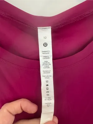 Lululemon Training Tee in Magenta Purple Size 12 NWOT RT $58 thumbnail 3