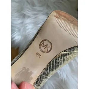Michael Kors gold heels high heels stiletto size 6 but fits like 6.5 thumbnail 6