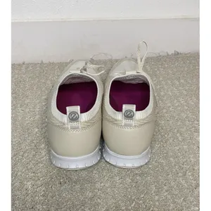 Cole Haan ZERØGRAND Men's White Beige Canvas Sneakers Size 7 B Lace Up thumbnail 4