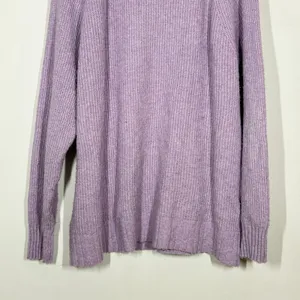 American Eagle Collared Sweater Womens Size Large Purple Knitted Pullover Preppy thumbnail 6