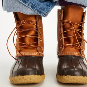 L.L. Bean | 8" Waterproof Leather Duck Boots Brown Size 6 thumbnail 2