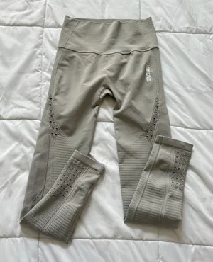 Gymshark Leggings Womens Small‎ Light Grey Energy Seamless Activewear Yoga thumbnail 1