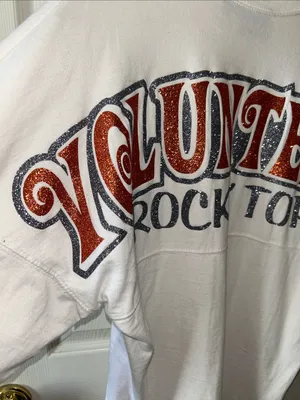 Pennant Tennessee Volunteers Game Day Long Sleeve Sparkle T-Shirt Sz Small Rocky Top thumbnail 4