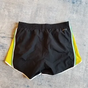 Womens Nike Dri Fit Tempo Running Shorts Black Yellow Green Size XS thumbnail 2