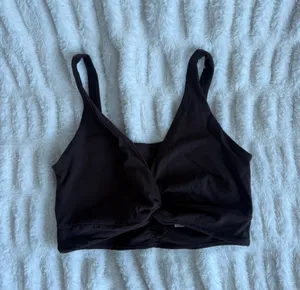 Free People Twist-Front Bralette - Brown thumbnail 3