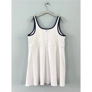 Fabletics Sporty Classic Built-In Short Dress White Collegiate Navy NWT Size XXL thumbnail 4