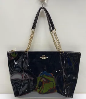 Coach Ava Tote Pebble Leather Chain thumbnail 1