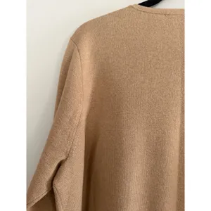 J. Crew Juliette Collarless Sweater Blazer Camel‎ Women's Size Large thumbnail 8