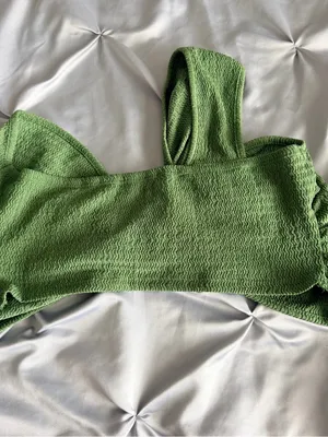 Cider Sage Green Twist-Front Cropped Camisole thumbnail 3