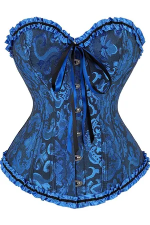 BLUE CORSET TOP Size M thumbnail 3