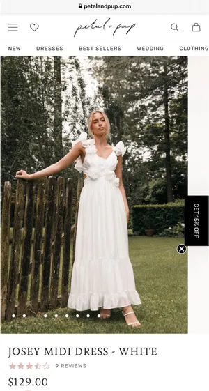 Petal & Pup Dress White thumbnail 2