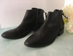 Black Ankle Boots, Size 10 thumbnail 2