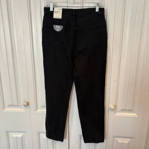 Indigo Rising Black Super High‎ Rise Barrel Leg Jeans Size 5/27 thumbnail 2