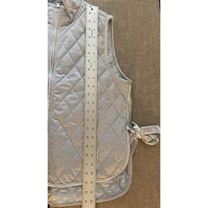 Banana Republic Womens Small Full Zip Sleeveless Jacket Vest Lined Velvet Trim thumbnail 7