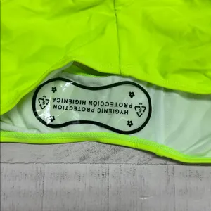 two-piece neon green high-waisted bikini set a sporty design swimsuit thumbnail 5