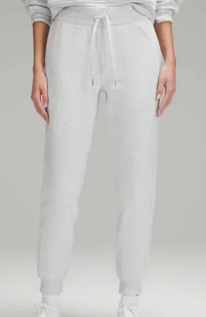 Lululemon Scuba Joggers Sweatpants Women’s Size 2 Light Heather Gray Lounge thumbnail 1