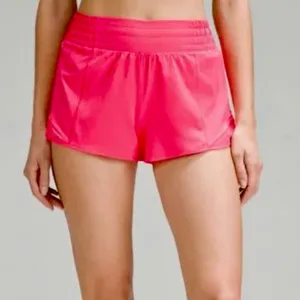 Lululemon Hotty Hot High Rise Short Athletic Shorts Glaze Pink 12 NWT thumbnail 1