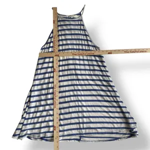 Billabong Loose Fit Striped Mini Dress Juniors Size M‎ Blue White Summer thumbnail 3