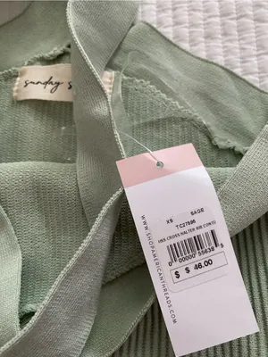 New with tags sage mint green Sunday Skin tank top thumbnail 6