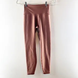 Alo Yoga Airlift 7/8 High-Waisted Leggings Dusty Rose Pink Small thumbnail 3