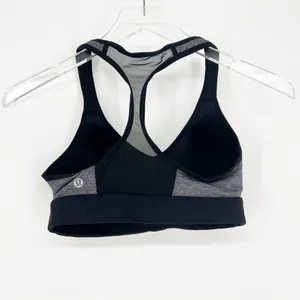 Lululemon‎ Speed Up High Support Sports Bra Women's 4 Gray Running Training thumbnail 4