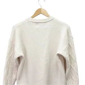 Aelfric Eden Cream Cable Knit 90s Fisherman Sweater Size XS Rory Gilmore Style thumbnail 6