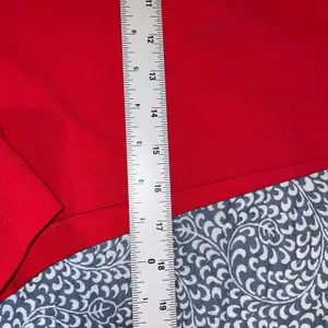 Mare Mare x Anthropologie Red High Waisted Shorts Size M Elastic Back Waist thumbnail 10
