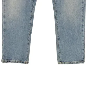 Zara‎ Straight Leg Jeans Womens 4 Light Blue High Rise Distressed Denim Turkey thumbnail 4