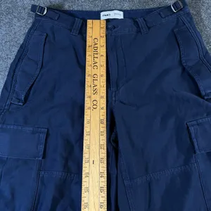 TNA Aritzia Surplus Division Navy Blue Cargo‎ Pants Wide Leg Women Size 4 thumbnail 4