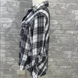 Sam Edelman Monochrome Plaid Button Down Shirt thumbnail 4