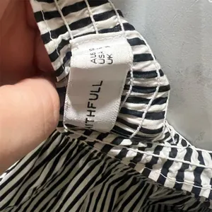 Faithfull The Brand Women's Off-Shoulder Striped Crop Top Size M thumbnail 11